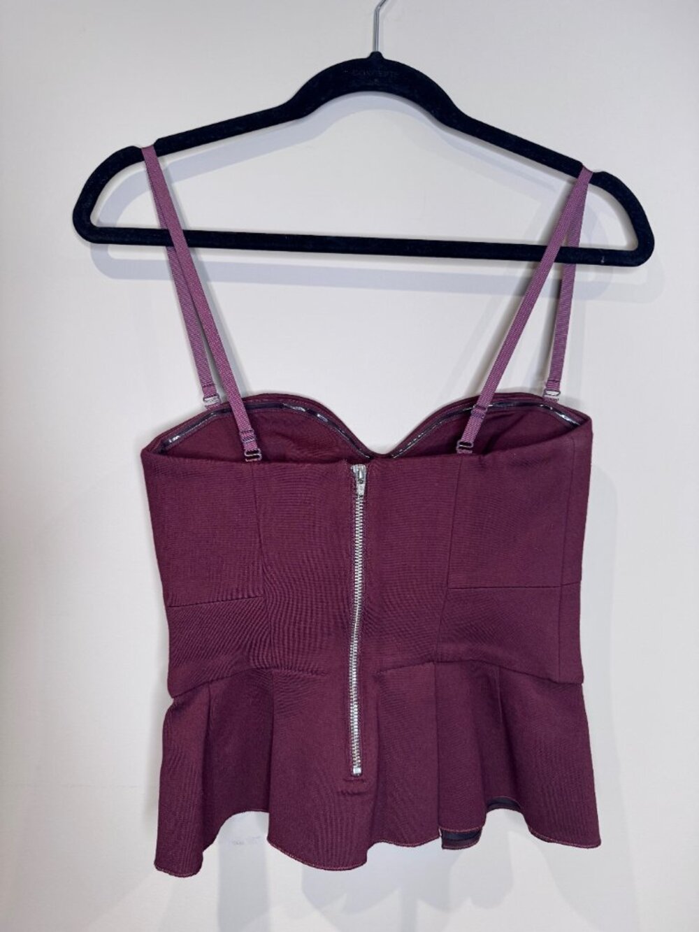Babaton (Aritzia) | 'Graeme' Bustier Corset Strapless Peplum Top | Size 6 - Picture 3 of 7